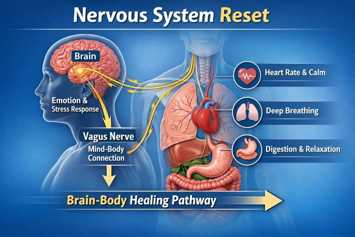 nervous system reset diagram brain vagus nerve body connection