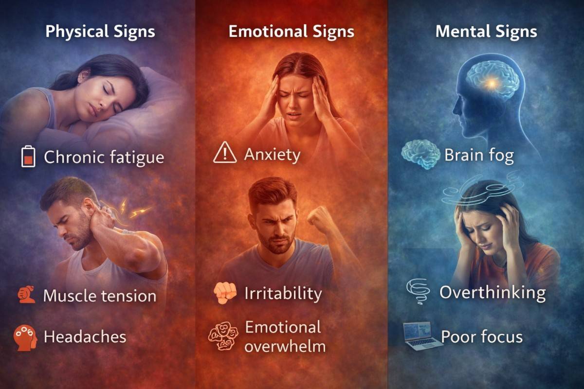 Signs your nervous system needs a reset infographic explaining autonomic nervous system reset symptoms