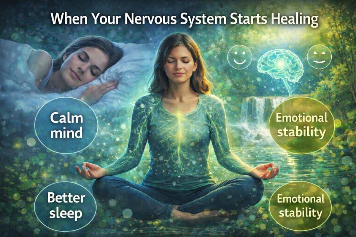 Illustration showing nervous system