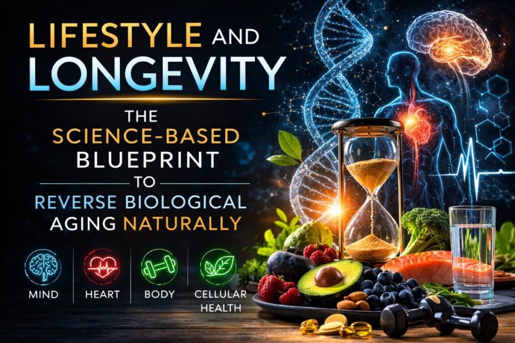 Lifestyle and longevity science-based blueprint to reverse biological aging naturally through nutrition, mindset, and cellular health
